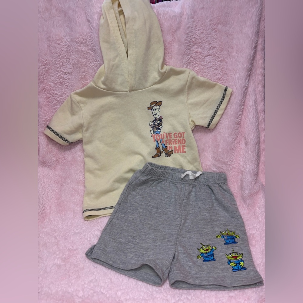 Disney Pixar Toy Story Woody Buzz Lightyear Kid Toddler  Set 4T